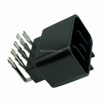 Zócalo de flexión de placa PCB, Conector de cable a placa de 8 pines de 8 orificios, enchufe automotriz de 2 vías
