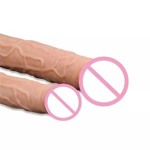 Consoladores dobles para mujeres, Juguetes sexuales femeninos, masturbador, consolador realista de doble cabeza - Product Image 4