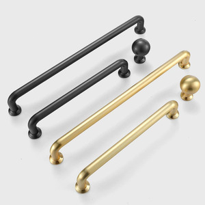 Poignées d'armoire en alliage de Zinc noir et or rose réglables boutons de tiroir poignées de <span class=keywords><strong>porte</strong></span> de placard de cuisine <span class=keywords><strong>commode</strong></span> de meubles de mode - Product Image 4