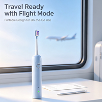 Brosse à dents électrique sonique intelligente avec 5 modes de nettoyage, minuteur de 2 minutes, fonction de réveil automatique, brosse à dents rechargeable, fabricant