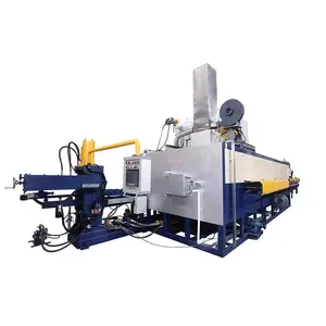 aluminium extrusion billets heating furnace with hot log shear for multi billets