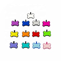 OKSILICONE individueller Hundenaufkleber Halskette Haustier leer silikon qr-Code Haustier-ID Hund-Namen-Tags Halsband für Gravur Anhänger Haustier-Aufkleber