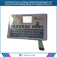 Clavier à membrane pour panneau de commande numérique OEM personnalisé, usage industriel, haute durabilité, durée de vie de 1 million de cycles, ISO9001