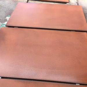 Plaque en <span class=keywords><strong>acier</strong></span> Corten avec <span class=keywords><strong>patine</strong></span> protectrice contre la rouille ASTM A588, taille personnalisée, fabricant pour structure extérieure - Product Image 2