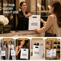 Sacs de courses écologiques personnalisés avec logo pour magasins de vêtements et boutiques, impression multicolore, adaptés à la promotion de marques de détail