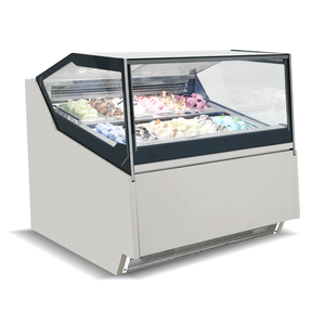 6 Pans Gelato ice cream Display Cabinet Showcase Freezer Gelato Display