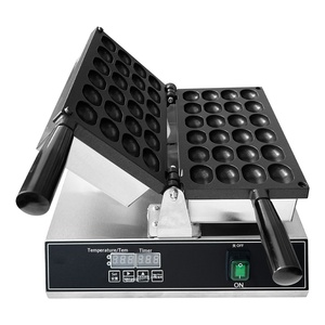 เครื่องทำขนมบีนพาย ZZ340 เครื่องทำวาฟเฟิล เครื่องทำขนมขบเคี้ยว อุปกรณ์สำหรับร้านค้า เครื่องอบวาฟเฟิลรูปไข่ยิ้มลูกเป็ด - Product Image 3