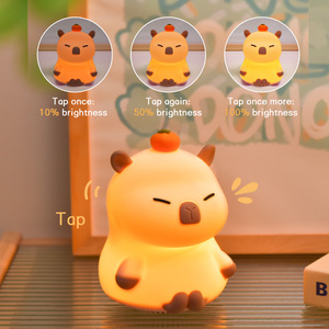 Lámpara de Silicona Personalizada, Luz Nocturna Infantil, Bajo MOQ, Luz Nocturna LED USB Recargable, Lindas Lámparas de Animales, Luz de Noche para Habitación Infantil - Product Image 2