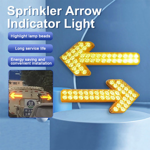 <span class=keywords><strong>LED</strong></span>信号灯,ストリートポータブルプラスチックソーラーパワー可視性2000m 3kgアンバー車の方向矢印 - Product Image 2