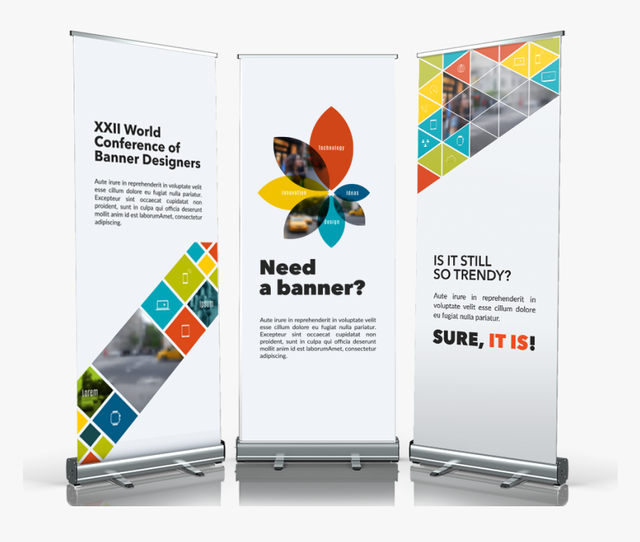 Retractable Roll up Banner Stand with Carry Bag Ideal for Trade Show Exhibitions Event Branding Promotions Campaigns