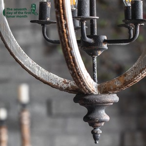 Lámparas Colgantes de <span class=keywords><strong>Estilo</strong></span> <span class=keywords><strong>Industrial</strong></span> Vintage, Lámparas Decorativas para Cafeterías y Restaurantes, Decoraciones de Pared de Hierro Antiguo - Product Image 4