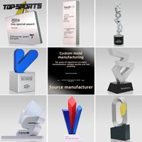 Trophée personnalisable en métal 3D, modèle créatif de mascotte stéréoscopique, ornement commémoratif haut de gamme fabriqué en Chine