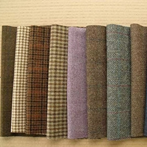 Resti di <span class=keywords><strong>lana</strong></span> di Tweed britannico 100% quadrati in puro 10x9 pollici per la lavorazione Couture e accessori su misura - Product Image 1