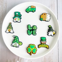 Breloques de chaussures populaires pour la Saint-Patrick, breloques de chaussures vertes tendance pour le festival de la Saint-Patrick, breloques de chaussures vertes porte-bonheur pour la fête de la bière, breloques de chaussures vertes pour la Saint-Patrick.