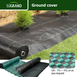 Cobertura de piso de plástico para agricultura/tela de piso para jardim, durável personalizada, 110 g/m2