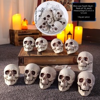 Décorations d'horreur transfrontalières pour Halloween : ornements de crâne, pendentifs suspendus, filet de maison hantée, accessoires de tête de poupée imp.