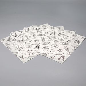 Custom Fast Food Packaging Virgin CMYK Printed Greaseproof PE Food Wrap <b>Waxed</b> <b>Paper</b> Hamburger & Pizza Sandwich Wrappers - Product Image 6