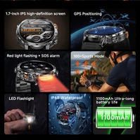 Montre connectée AK119 en promotion : GPS, boussole, moniteur de fréquence cardiaque et de pression artérielle, idéale pour le sport et le fitness