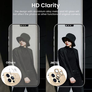 Protector de Lente de Cámara para Teléfono Móvil, Diseño Personalizado OEM de Fábrica, Película Protectora de Cámara de Metal Esmerilado 9H para iPhone 16 15 Pro Max - Product Image 2