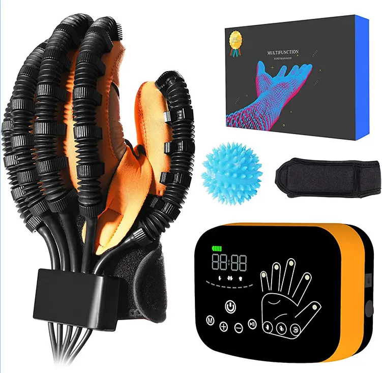 Gants de machine d'exercice de doigt de Offre Spéciale équipement robotique de thérapie d'accident vasculaire cérébral gant de robot de rééducation de main