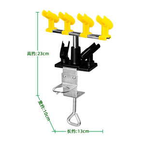 Soporte para bolígrafo con aerógrafo, 6 piezas, con clip, ángulo ajustable, para obras de arte, aluminio, portátil - Product Image 3