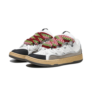 Мужские и женские утолщенные кроссовки с граффити для пар, повседневные кеды на толстой подошве, модные, с сетчатой подкладкой - Product Image 3