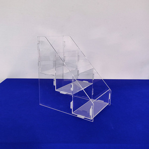 Tùy chỉnh rõ ràng <span class=keywords><strong>Acrylic</strong></span> hiển thị mỹ phẩm đứng perspex mặt Masque chủ tổ chức với <span class=keywords><strong>6</strong></span> ngăn cho cửa hàng bán lẻ - Product Image 3