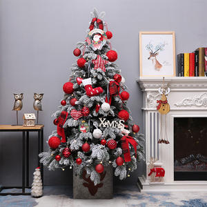 Árbol de Navidad artificial de 1,5 m decorado con adornos, luz de árbol de Navidad, adornos navideños para decoración del hogar - Product Image 2