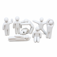 Figurines 3D imprimées multi-positions créatives pour les récompenses et les cadeaux d'entreprise
