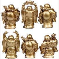 Statue de Bouddha En Résine Chanceux Heureux Bouddha Feng Shui Bouddha Figurines