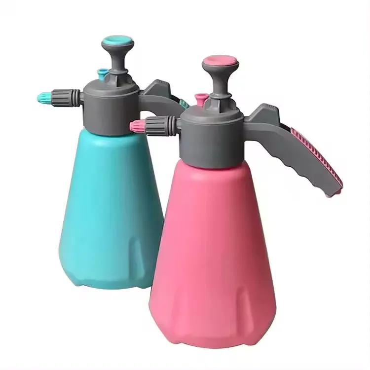 Multi-Purpose Hand Pressure Spray Bottle Plastic Garden Watering Can with Adjustable Pressure Nozzle for Plants