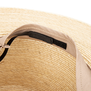 Linghong 100% colore naturale eco-friendly a tesa larga Fedora nastro nero cappelliera Sun Sombrero De <span class=keywords><strong>Palma</strong></span> per feste - Product Image 6