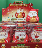 Nouveauté Noël : Jouets anti-stress promotionnels pour enfants, à presser, colorés, à récupération lente, avec expressions amusantes