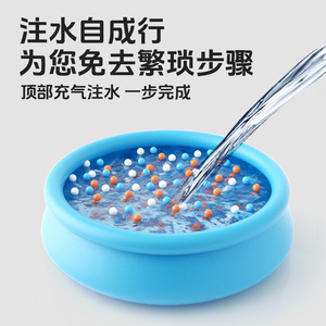 Piscina Inflable Pursuefree de 3 Capas de PVC para Uso en Exteriores y en Casa, Diseño Redondo y Estable - Product Image 4