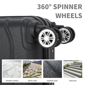 Valises de luxe directement de l'usine, ensemble de 3 pièces, chariot multi-vitesses, poignée souple en TPE, roues pivotantes, portables - Product Image 4