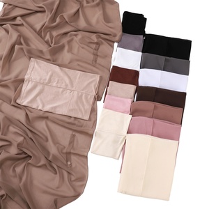 Nouveau <span class=keywords><strong>Hijab</strong></span> Instantané en Chiffon pour Femmes, Tendance Personnalisée, Fluide et Luxueux, avec Sous-voile en Jersey de Coton Intégré à Aimants - Product Image 3