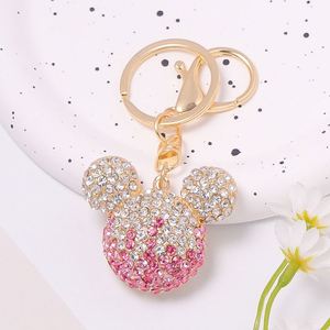 Wholesale Cartoon Mouse Keychain Metal Mickey Shape Keychain Pendant <b>Custom</b> <b>Key</b> Chain for Bag Gift Accessories - Product Image 3