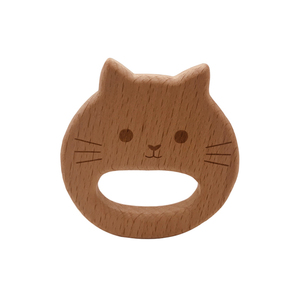 <span class=keywords><strong>Mordedor</strong></span> de madera para bebé, madera de haya Natural, Animal de dibujos animados, <span class=keywords><strong>mono</strong></span>, forma de mariposa, varilla pequeña, dentición para cadena de chupete - Product Image 1