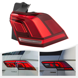Pour <span class=keywords><strong>Volkswagen</strong></span> <span class=keywords><strong>Tiguan</strong></span> 2018 2019 2020 <span class=keywords><strong>2021</strong></span>, feu arrière extérieur rouge à LED gauche, feu stop - Product Image 6