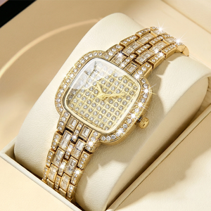 Relojes de Lujo con Diamantes de Imitación y Zafiro, Reloj de Cuarzo con Moissanita para Mujer, Reloj para Hombre - Product Image 1