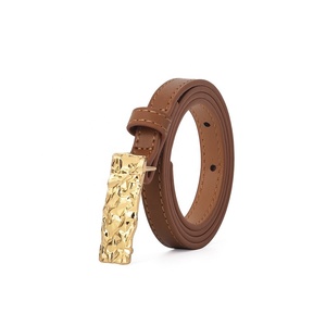 Ceintures en cuir tendance, nouvelle conception, vente en gros, boucle décorative, ceinture en métal marron pour femmes, <span class=keywords><strong>LB12</strong></span>, LB13 - Product Image 5