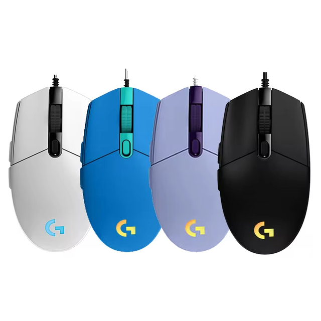 Original for Logitech G102 8000dpi RGB Wired Optical Gaming Mouse Mini USB Interface Right Hand Orientation in Stock
