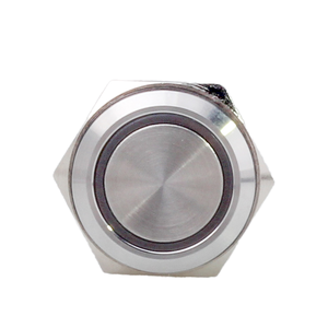 Кольцевой выключатель UL CE RoHS, 16 мм, с подсветкой, мгновенный переключатель, красный, зеленый, синий, 12 В, металлическая кнопка для панели управления - Product Image 3