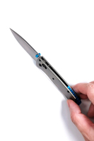 Vouwbaar kampeermes met aluminium handvat en titaniumlegering lemmet, totale lengte 18,5 cm, model 535, DIY OEM fruitmes