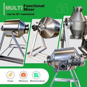 Miscelatore a Doppio Cono in Acciaio Inox ad Alta Efficienza 300L per Miscelazione Uniforme di Polveri Chimiche e Granuli Industriali - Product Image 3
