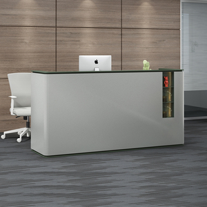 Hiện đại tối giản bằng gỗ mở rộng thanh toán truy cập bảng Chất lượng cao văn phòng tiếp tân bàn thiết kế mới thương mại sử dụng cho - Product Image 1