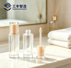Clear PETG <b>Lip</b> Gloss Bottle 5ml Screw Cap Empty Refillable Cosmetic Container for <b>Lip</b> Balm Makeup - Product Image 5