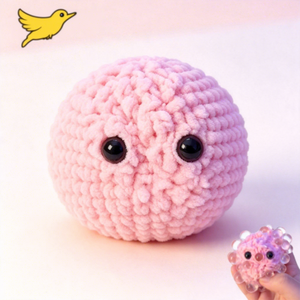 Balle anti-stress en tricot fait main en TPR pour les jeunes - Product Image 1