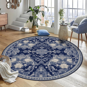 <span class=keywords><strong>Tapis</strong></span> de luxe pliable en flanelle douce de haute qualité fabriqué à la machine décoration de salon marocain <span class=keywords><strong>tapis</strong></span> <span class=keywords><strong>rond</strong></span> rétro personnalisable - Product Image 3