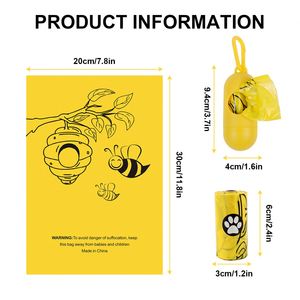 15 rouleaux de sacs à crottes de chien HDPE EPI avec distributeur, extra épais, 20x30cm, biodégradables - Product Image 2